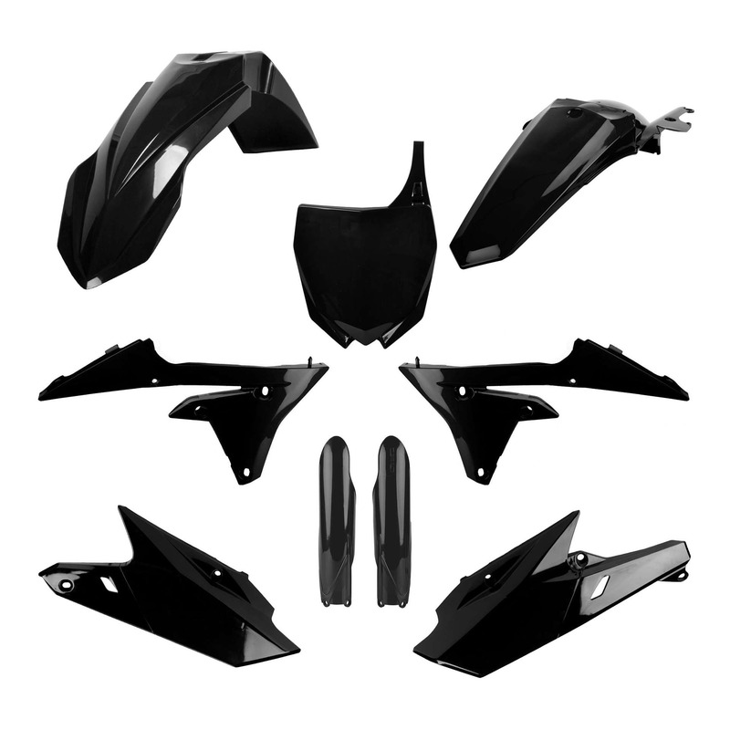 Kit plastique complet Polisport type origine noir Yamaha YZ 250F 14-18