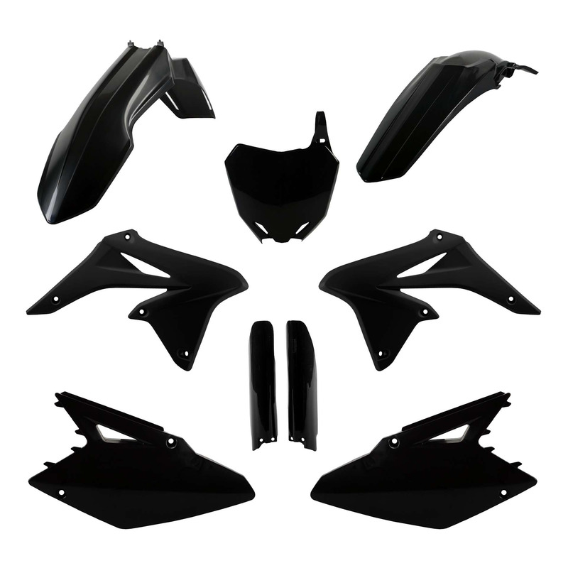 Kit plastique complet Polisport type origine noir Suzuki RMZ 250 10-18