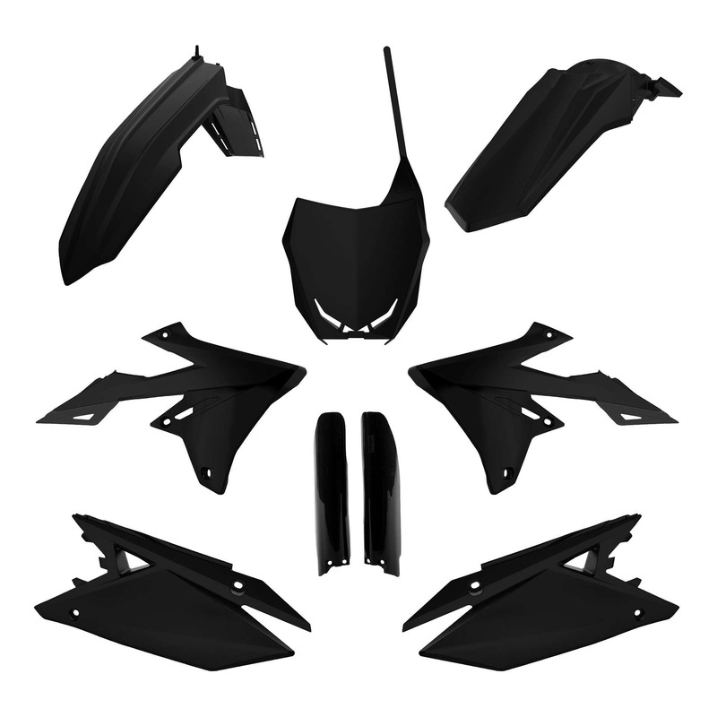 Kit plastique complet Polisport type origine noir Suzuki RMZ 250 19-26