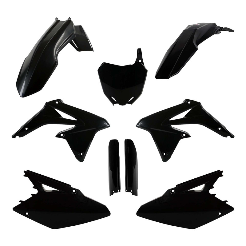 Kit plastique complet Polisport type origine noir Suzuki RMZ 450 08-25