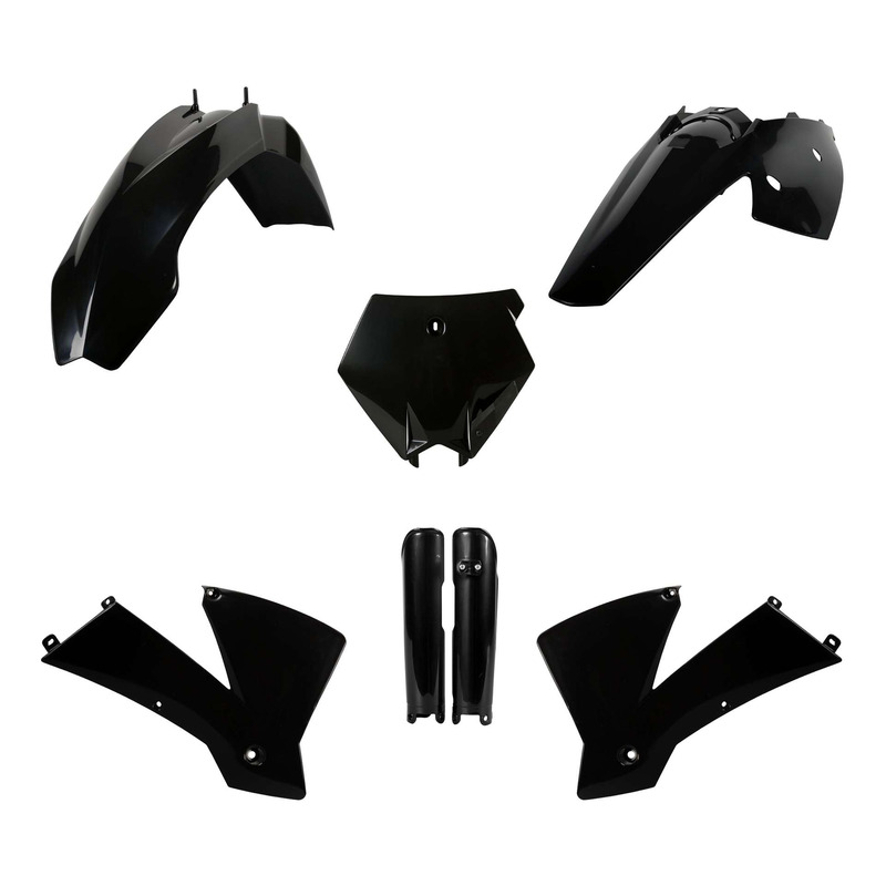 Kit plastique complet Polisport type origine noir KTM SX 125 03-04