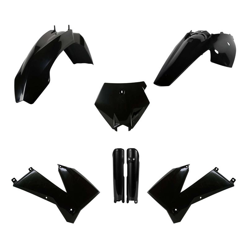 Kit plastique complet Polisport type origine noir KTM SX 125 05-06