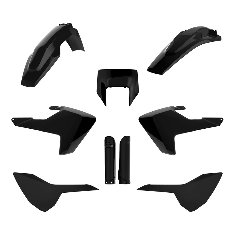 Kit plastique complet Polisport type origine noir Husqvarna FE 450 17-