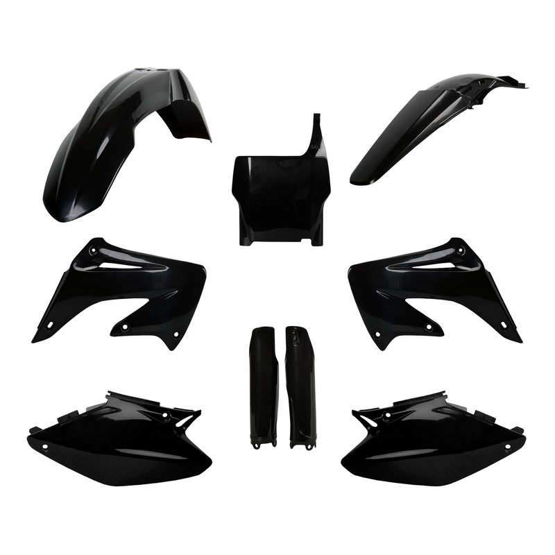 Kit plastique complet Polisport type origine noir Honda CR 125R 04-07
