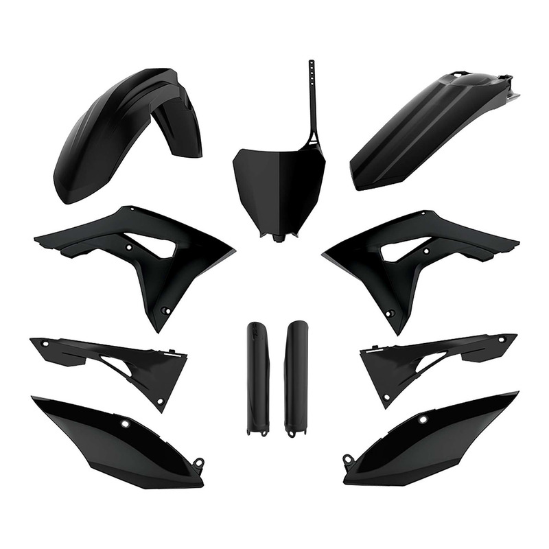 Kit plastique complet Polisport type origine noir Honda CRF 450R 17-20
