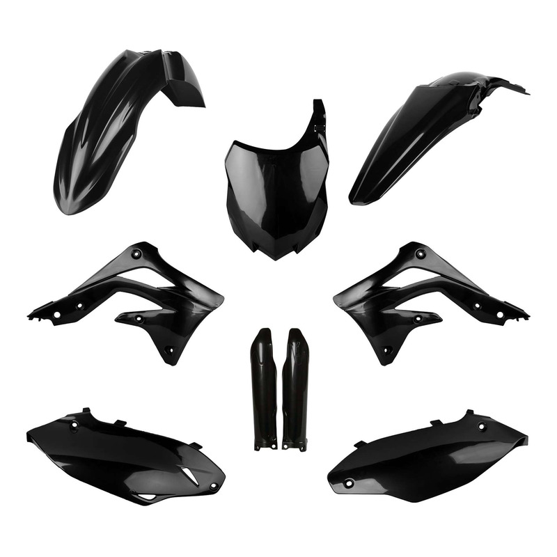 Kit plastique complet Polisport type origine noir Kawasaki KX 450F 13-