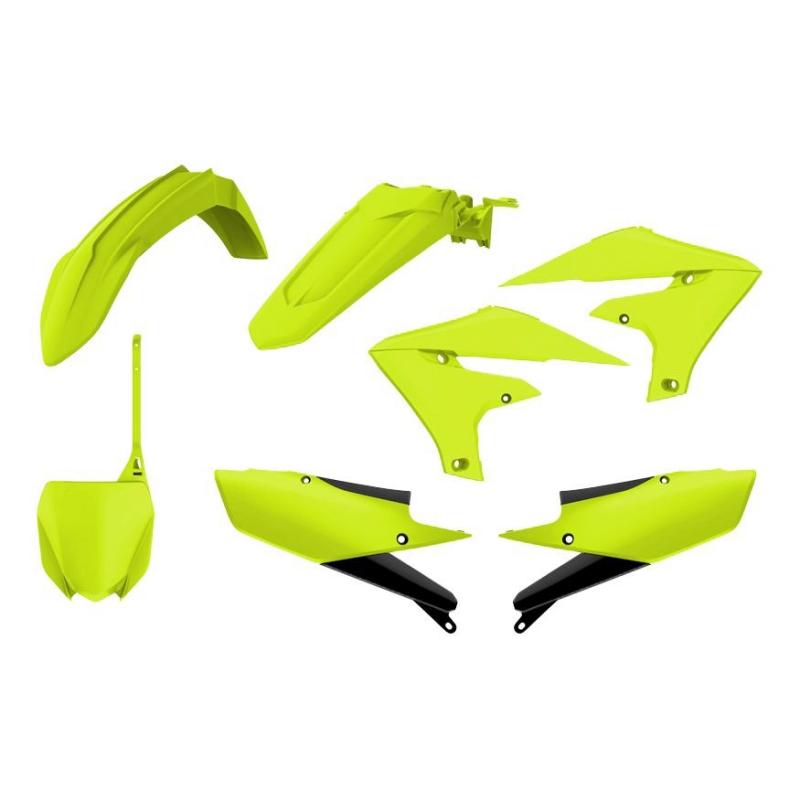 Kit plastique complet Polisport Yamaha 250 YZ-F 19-20 jaune fluo