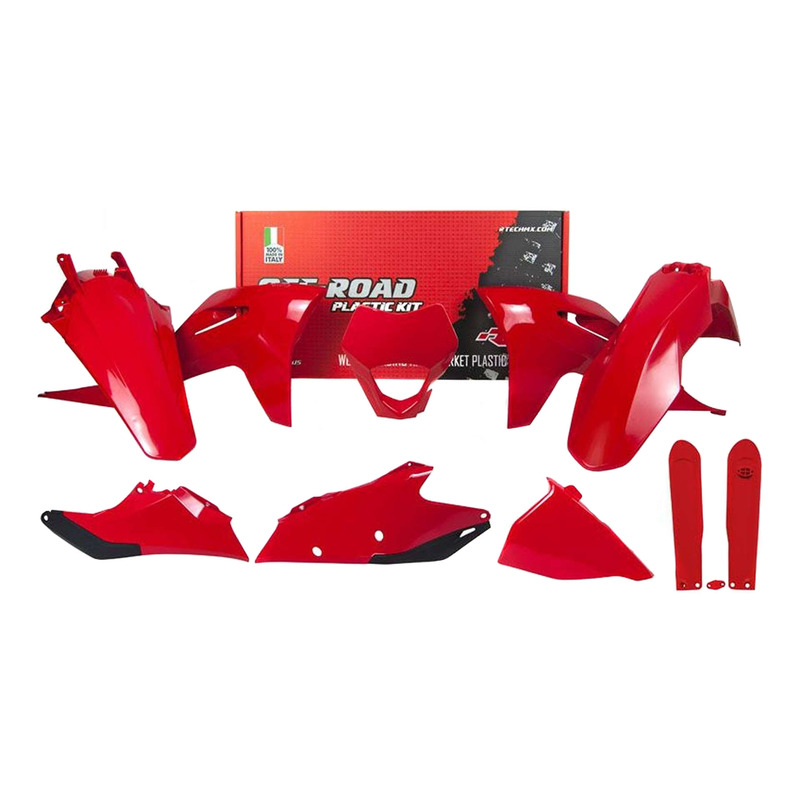 Kit Plastique Complet RTECH Rouge 7 PiÃ¨ces pour Gasgas EC/ECF 21-23