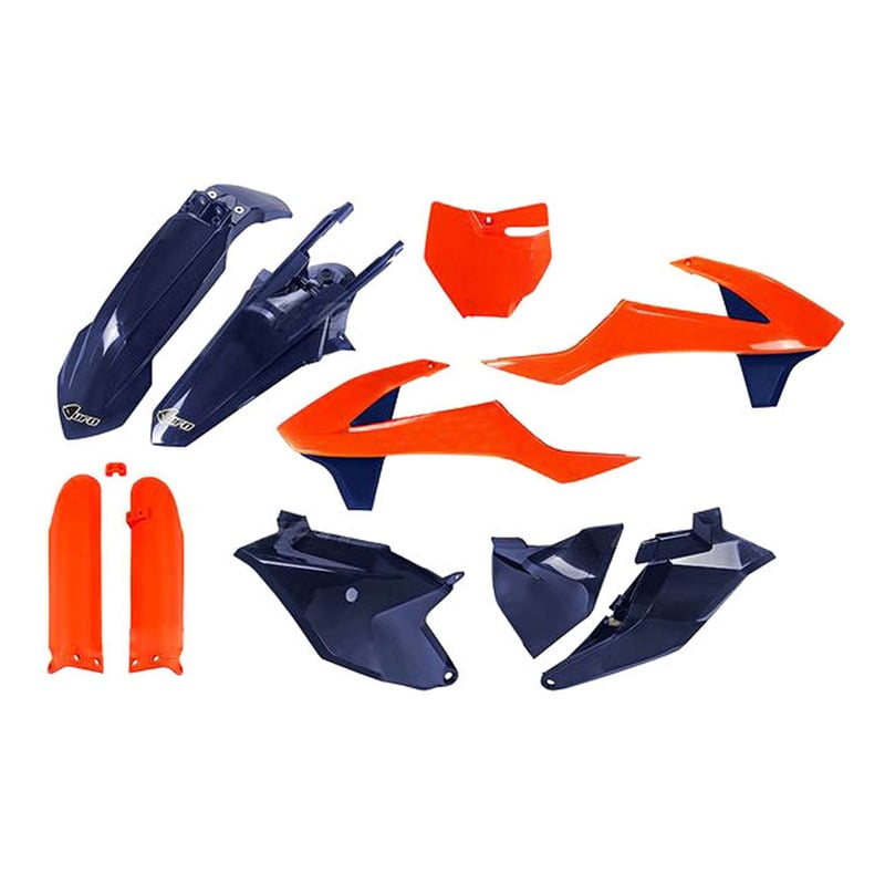Kit plastique complet Ufo - KTM SX 85cc 18-23 - Orange/Bleu