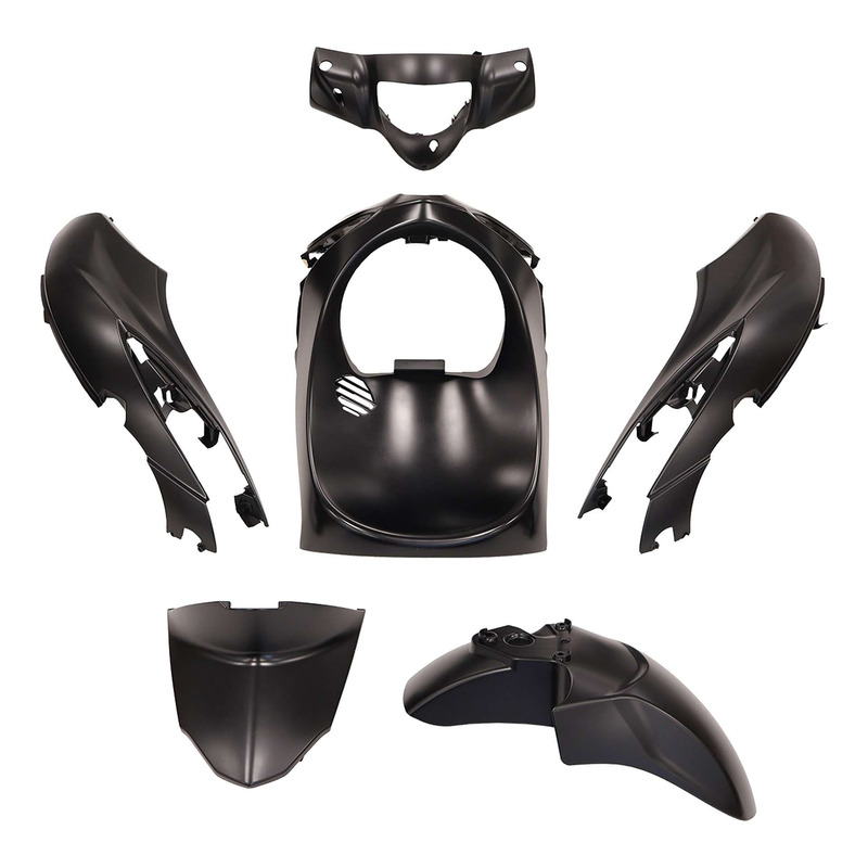 Kit plastique noir mat 6 pièces Piaggio Liberty 125 2015-23