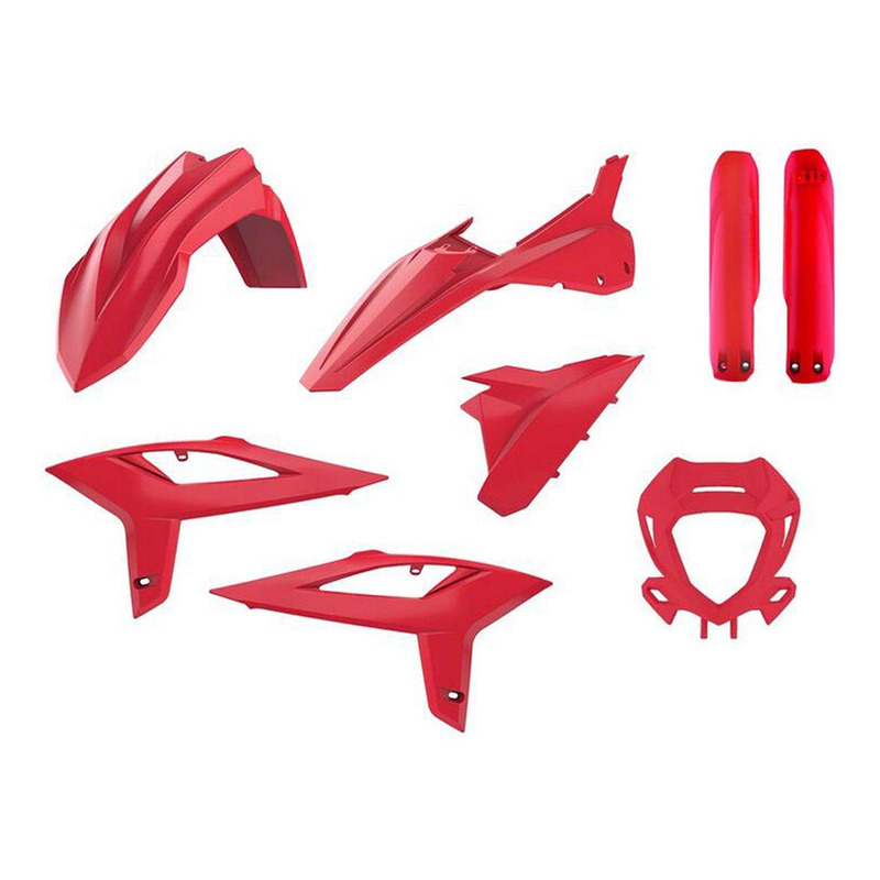Kit Plastique Complet POLISPORT Type Origine Rouge â   Beta RR 2T / 4T