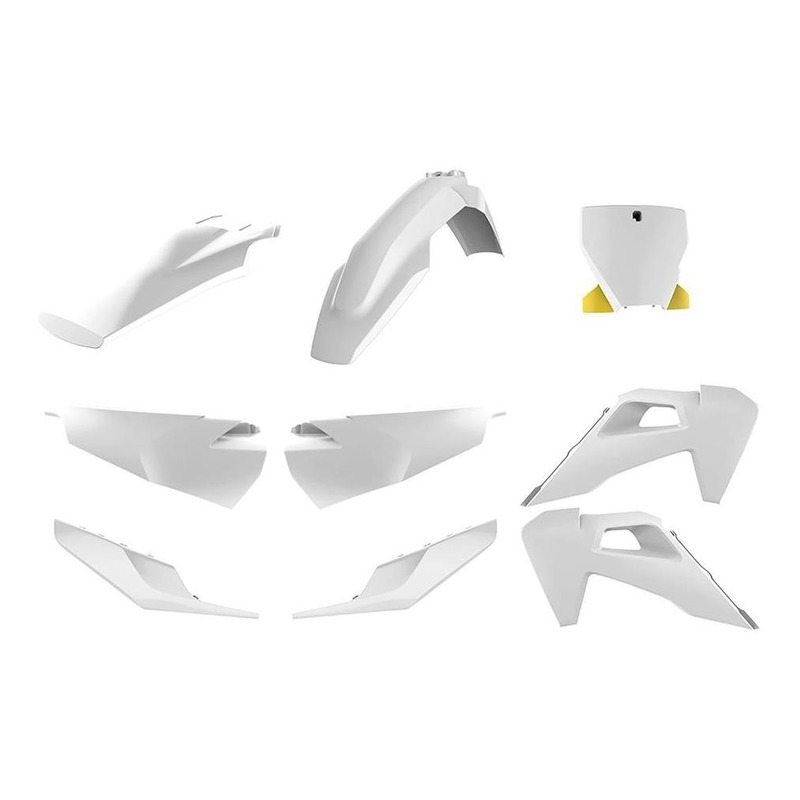 Kit plastique Polisport Husqvarna 250 FC 19-21 blanc/jaune
