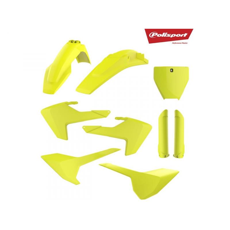 Kit plastique Polisport Husqvarna 450 FC 16-18 jaune fluo