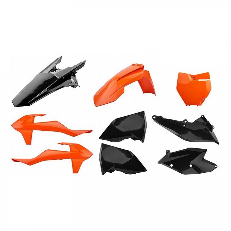 Kit plastique Polisport KTM 125 EXC 2017 noir/orange