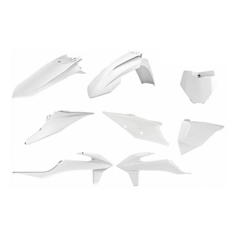 Kit plastique Polisport KTM 125 SX 19-21 blanc