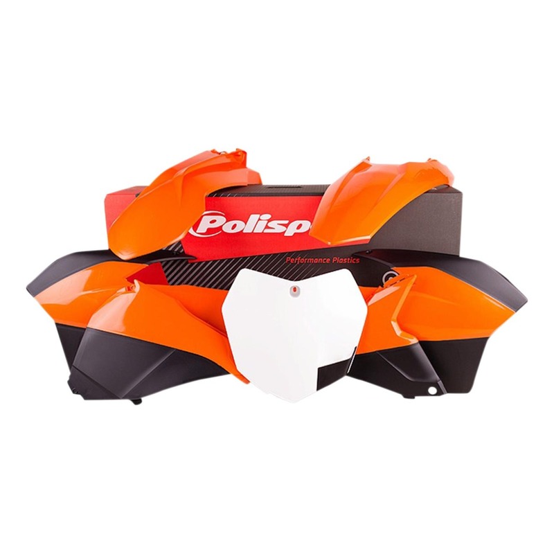 Kit plastique Polisport KTM 85 SX 13-17 orange/blanc (couleur origine