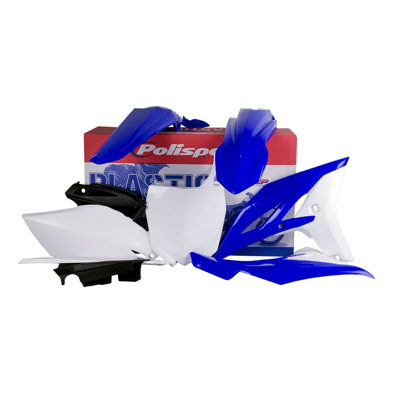 Kit Plastique POLISPORT MX Type Origine Bleu / Blanc pour Yamaha 250 / 450 YZF 10-13