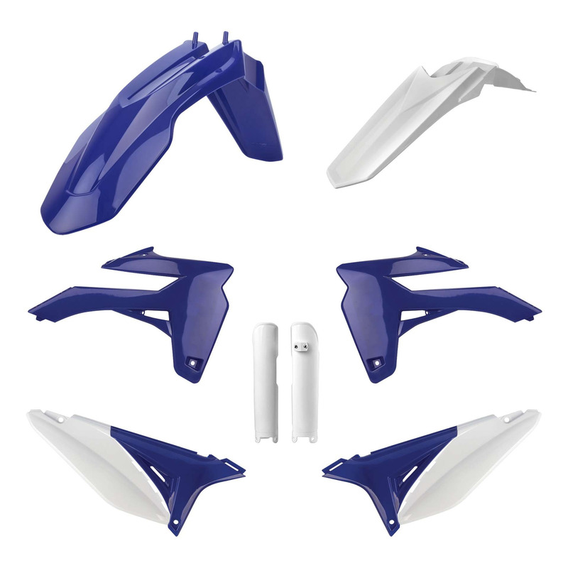 Kit Plastique  POLISPORT MX Type Origine Bleu / Blanc pour Sherco SE /