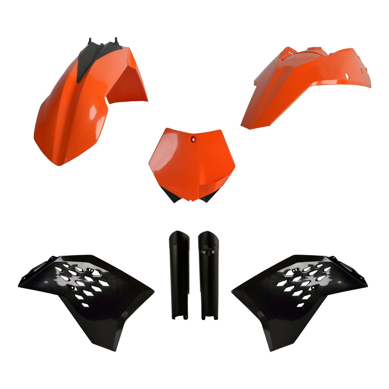 Kit Plastique  POLISPORT MX Type Origine Orange / Noir pour KTM SX / S