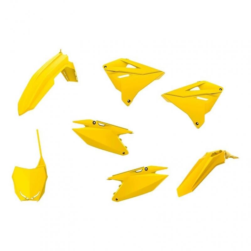 Kit plastique Polisport Restylé Suzuki 125 RM 01-08 jaune