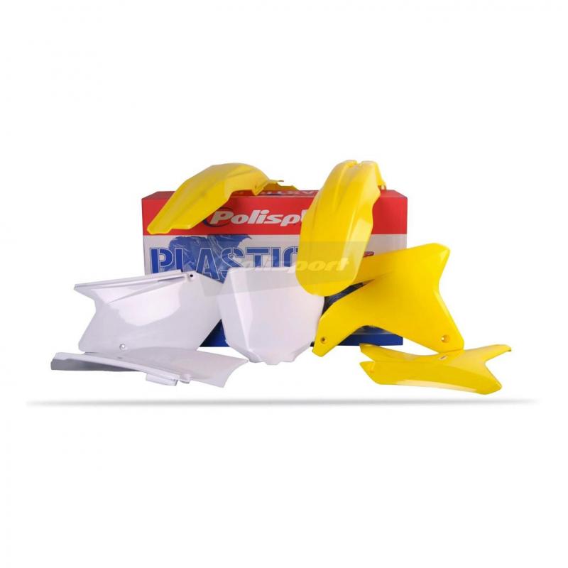 Kit plastique Polisport Suzuki 450 RM-Z 05-06 (jaune/blanc origine)