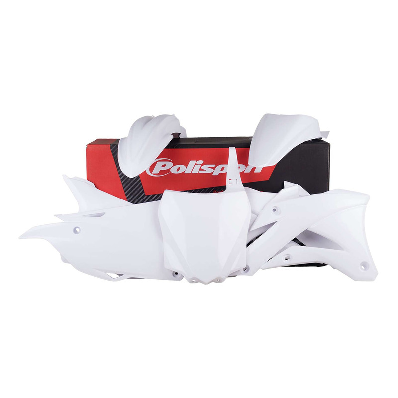 Kit plastique Polisport type origine blanc Kawasaki KX 85 14-21