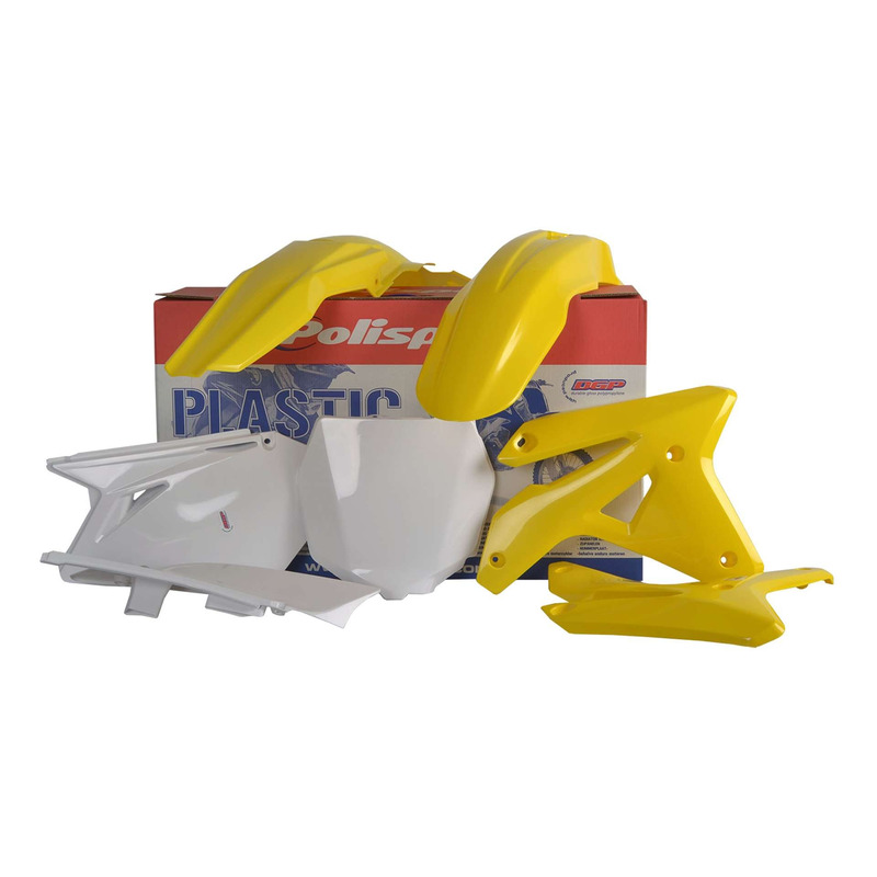 Kit plastique Polisport type origine jaune / blanc Suzuki RM-Z 450 200