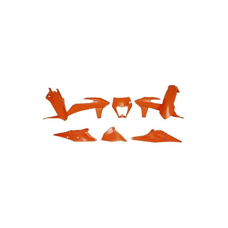 Kit plastique RTech KTM 250 EXC-F 20-21 orange fluo
