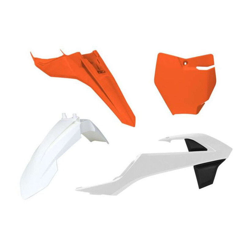 Kit plastique Rtech - KTM SX 65cc 16-23 - Blanc/Orange/Noir