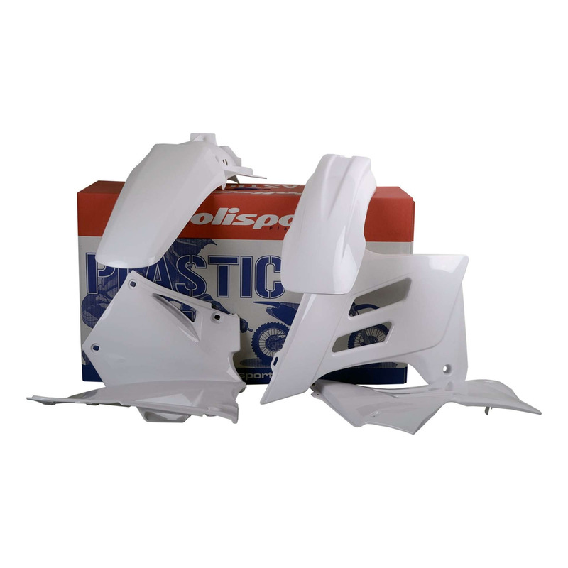 Kit Plastique Standard POLISPORT Type Origine Blanc - Gasgas EC / EC-E