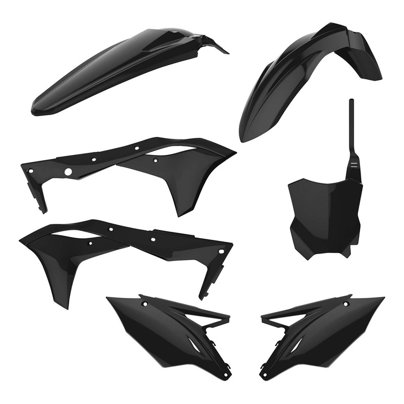 Kit Plastique Standard POLISPORT Type Origine Noir â   Kawasaki 250 KX
