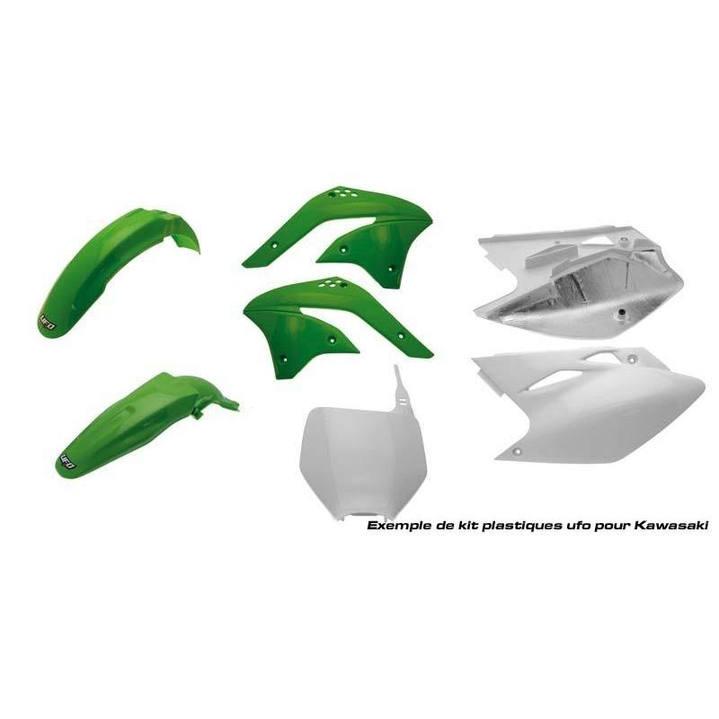 UFO KAWASAKI Motocross Evo KX 250 1992 Kit Plastique OEM Couleurs Blanc Vert