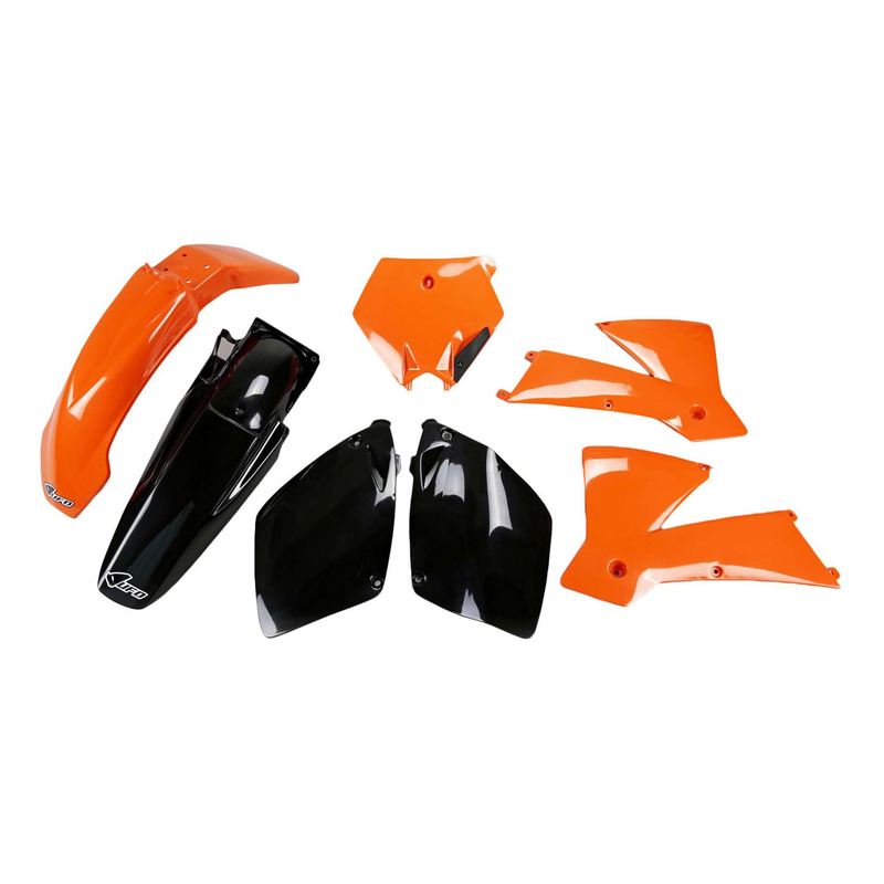 Kit plastique UFO KTM 250 SX 2003 orange/noir (couleur origine)