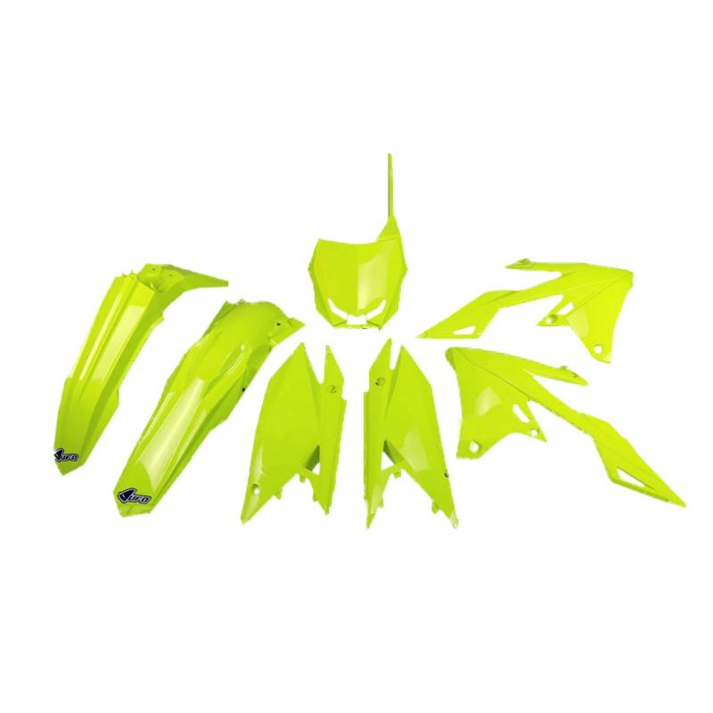Kit plastique UFO Suzuki 450 RM-Z 2018 jaune fluo