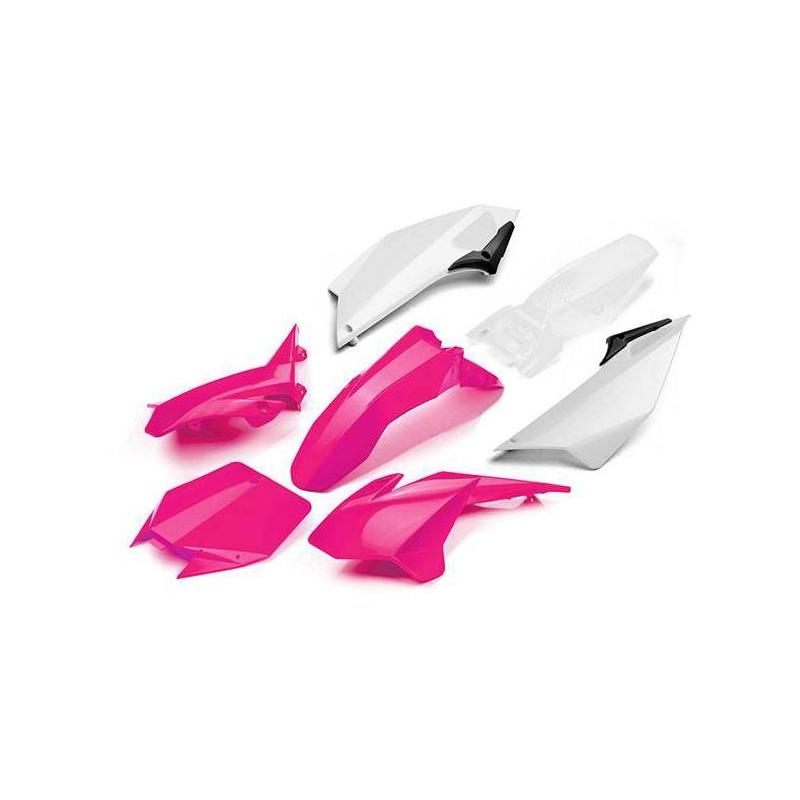 Kit plastique YCF Pilot 16-17 rose/blanc