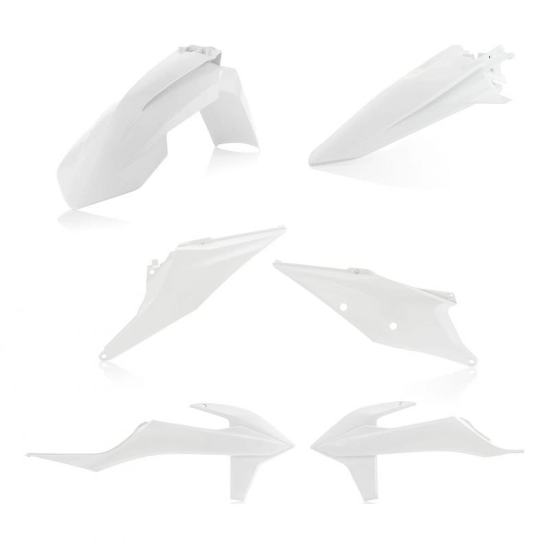 Kit plastique Acerbis KTM 125 SX 19-22 Blanc Brillant