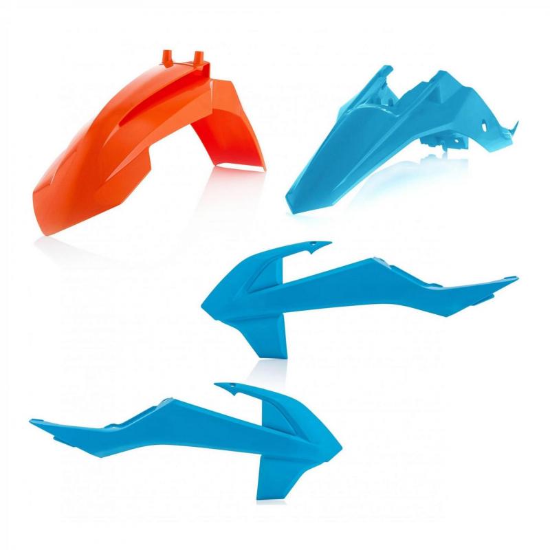 Kit plastiques Acerbis KTM 65 SX 16-21 orange/bleu