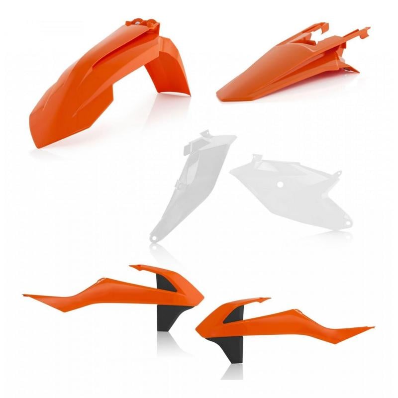 Kit plastiques Acerbis KTM 85 SX 18-23 orange/blanc/noir (couleur origine)