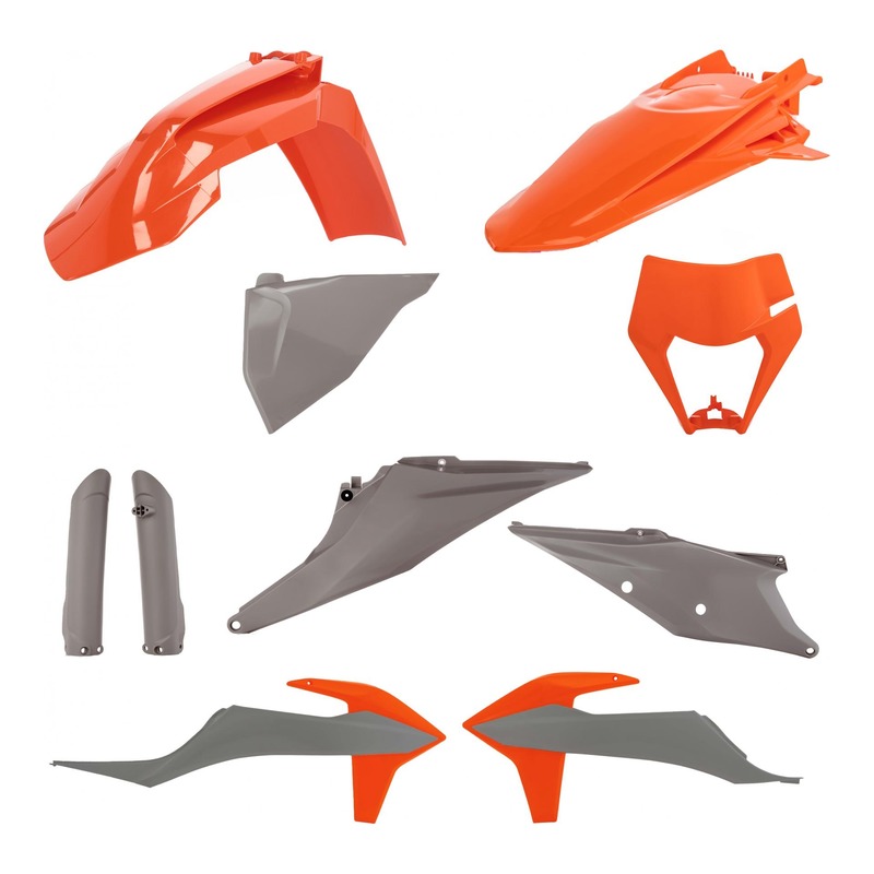Kit plastique complet Acerbis KTM EXC 150 TPI 20-23 Orange/Noir Brillant