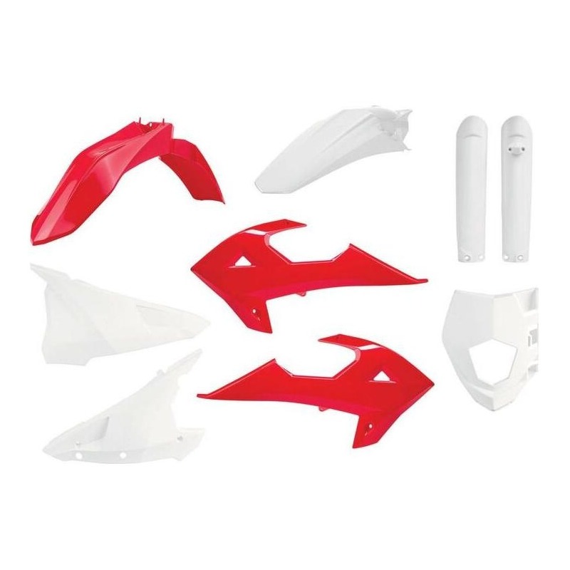 Kit plastiques complet Polisport pour Gas Gas EC 200 Racing 18-22 rouge/blanc