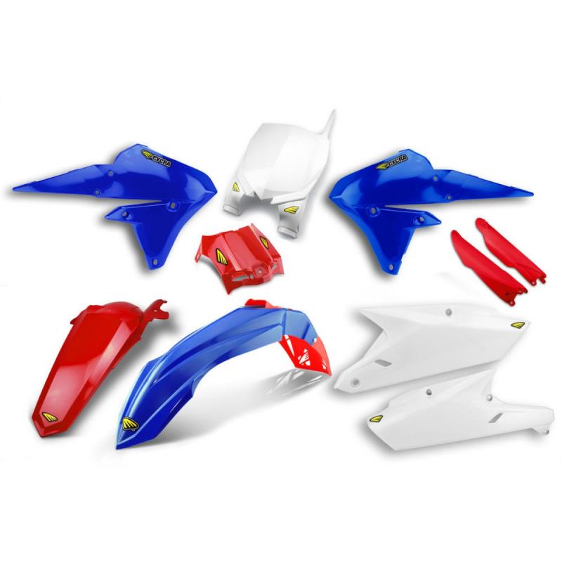 Kit plastiques Cycra Yamaha 250 YZ-F 14-17 blanc/bleu/rouge