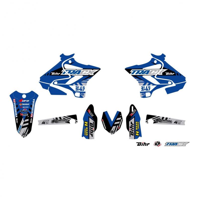 Kit plastiques UFO et kit déco Kutvek Yamaha 125 YZ 15-19 bleu/blanc
