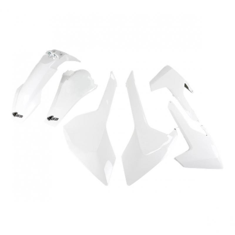 Kit plastiques UFO Husqvarna 250 TE 17-19 blanc