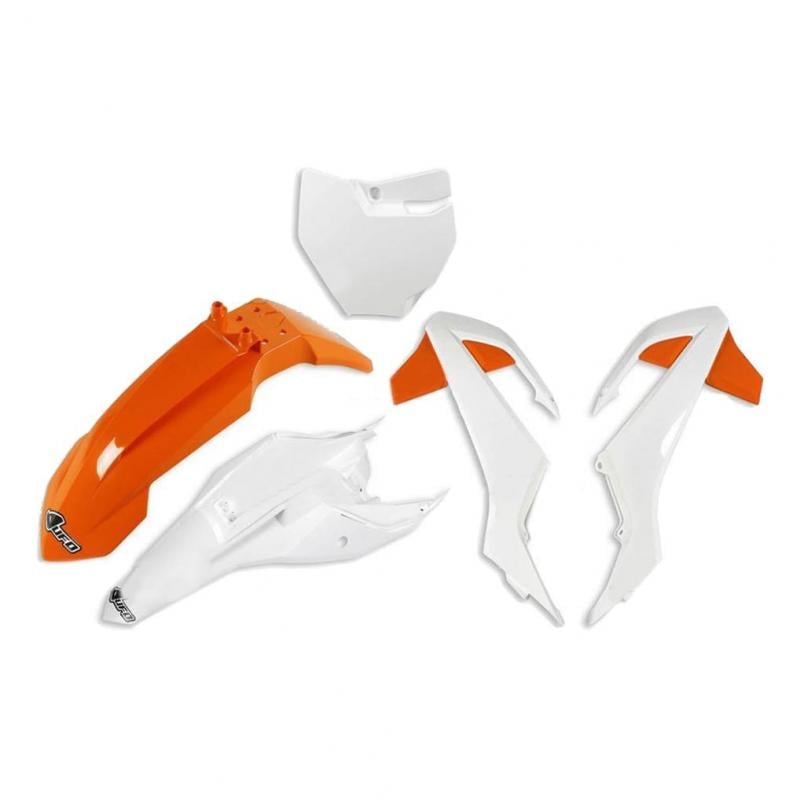 Kit plastiques UFO KTM 65 SX 16-21 orange/blanc (couleur origine 19)