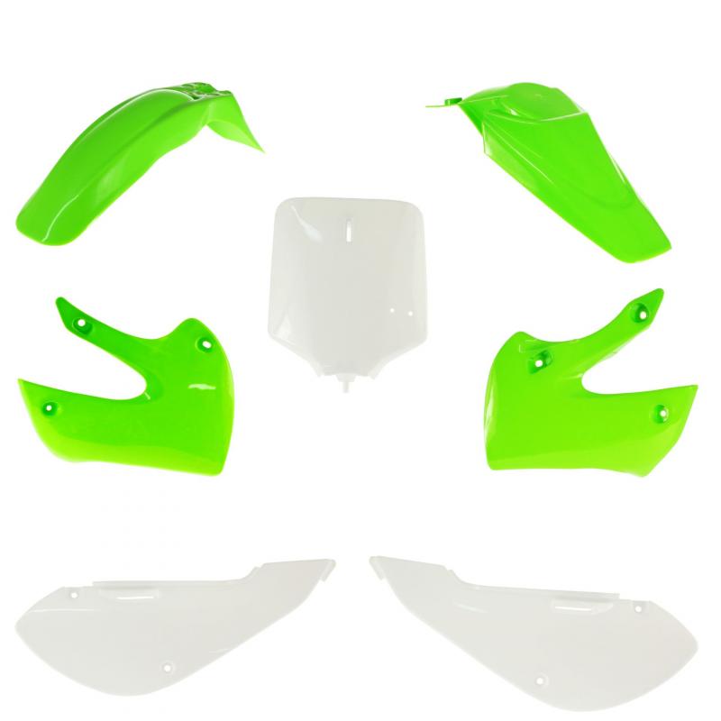 Kit plastiques YCF vert Kawasaki KLX 110 02-09