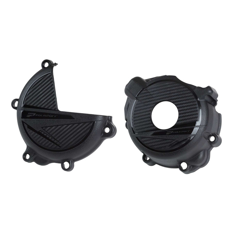 Kit protections de carters dâ  allumage et dâ  embrayage Polisport noi