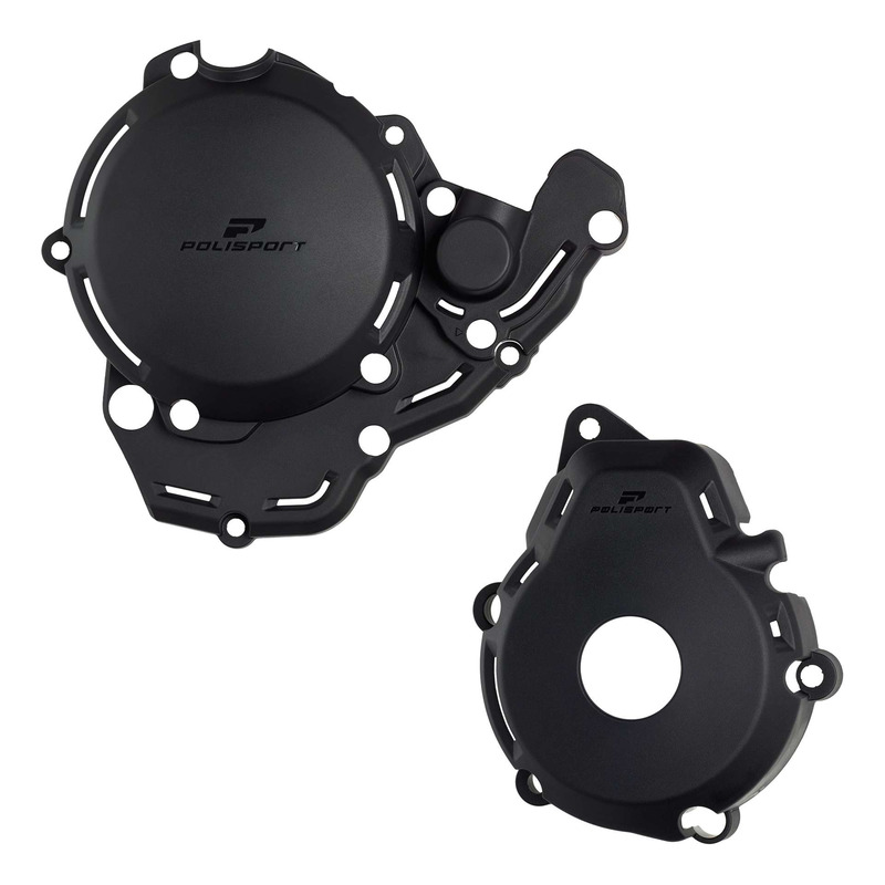 Kit Protections de Carters + Pompe à Eau Complet POLISPORT Noir pour KTM 250 / 350 EXCF 24-25