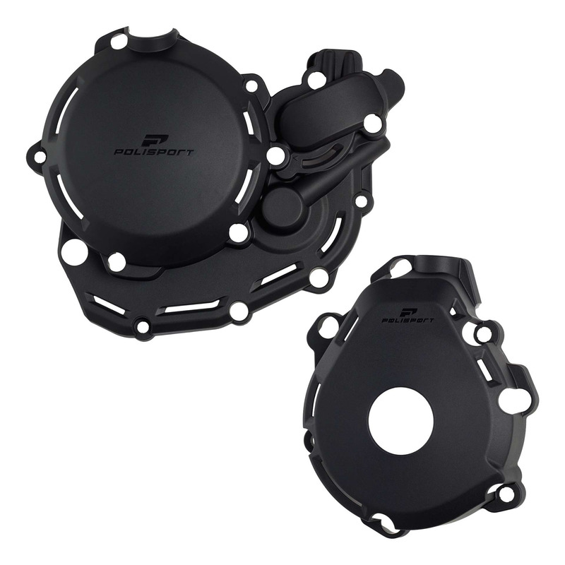 Kit Protections de Carters + Pompe à Eau Complet POLISPORT Noir pour KTM 450 / 500 EXCF 24-25