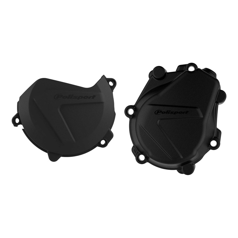 Kit protections de carters + pompe Ã  eau complet Polisport noir KTM S