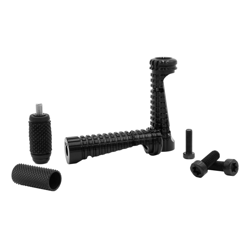 Kit repose-pieds fixes de course Gilles Tooling Y/K aluminium noir